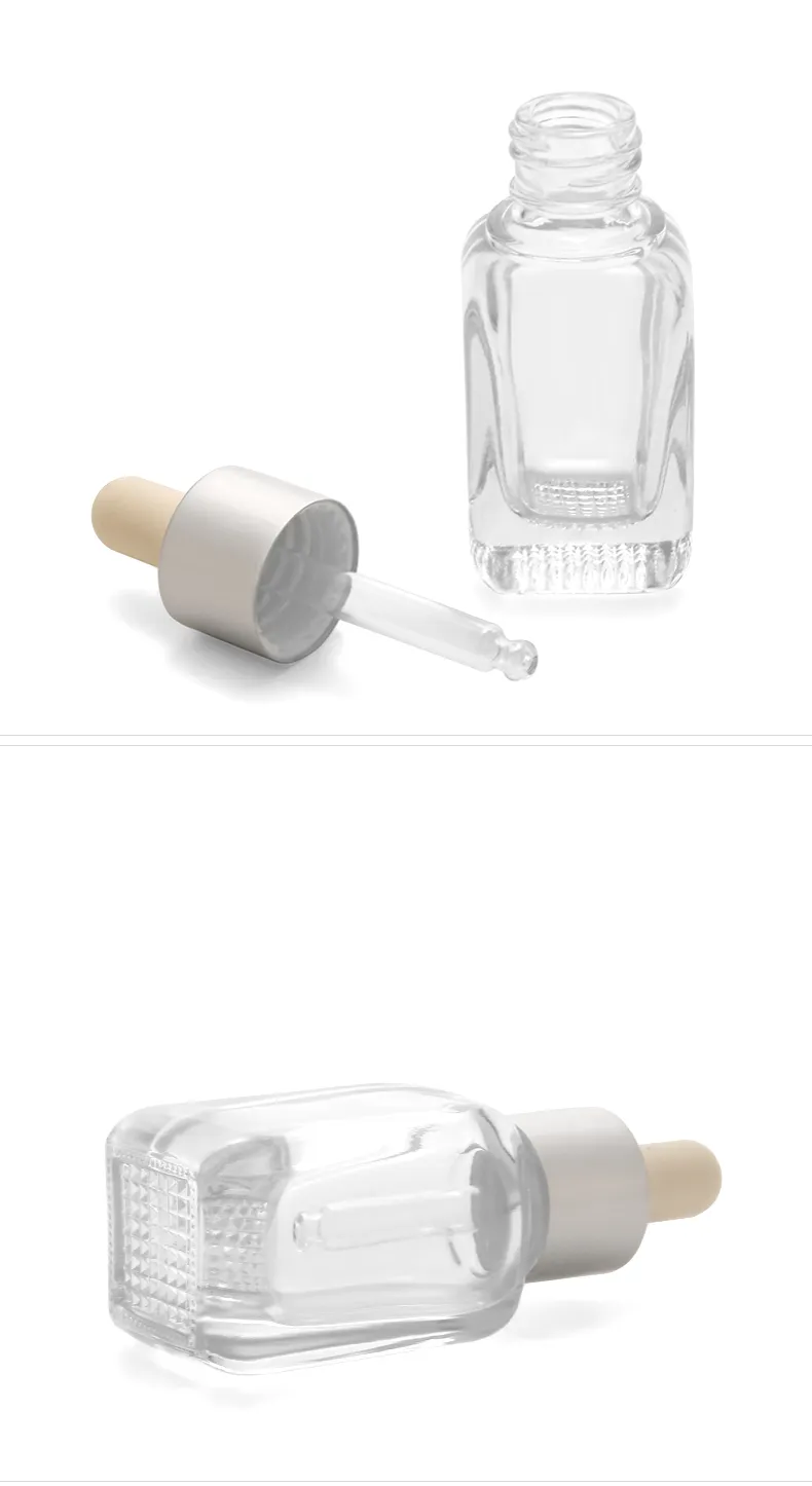 Model 201 Glass Dropper Bottle 10ml 20ml 30ml Glass Aromatherapy Serum OEM Packaging additional view 7 OEM custom packaging