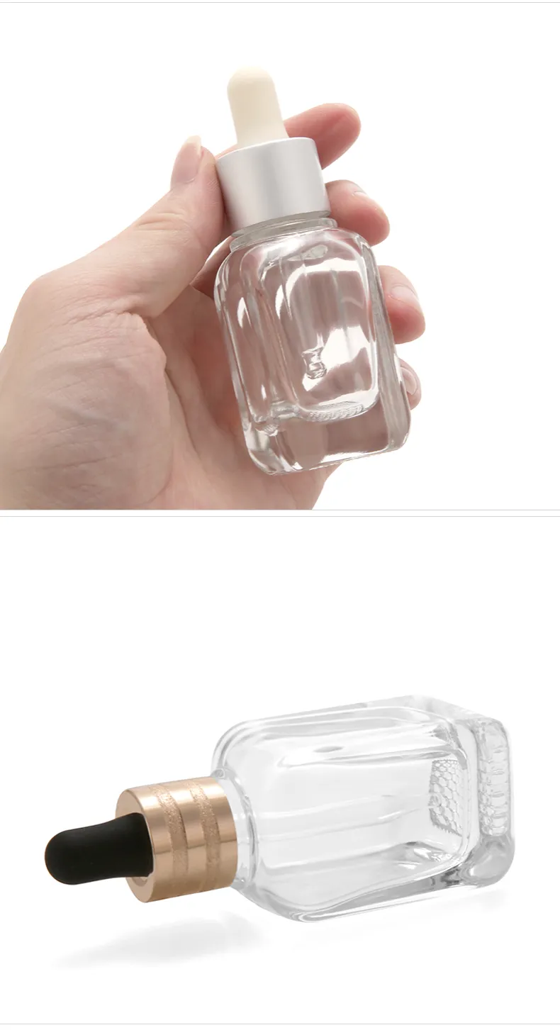 Model 201 Glass Dropper Bottle 10ml 20ml 30ml Glass Aromatherapy Serum OEM Packaging additional view 9 OEM custom packaging