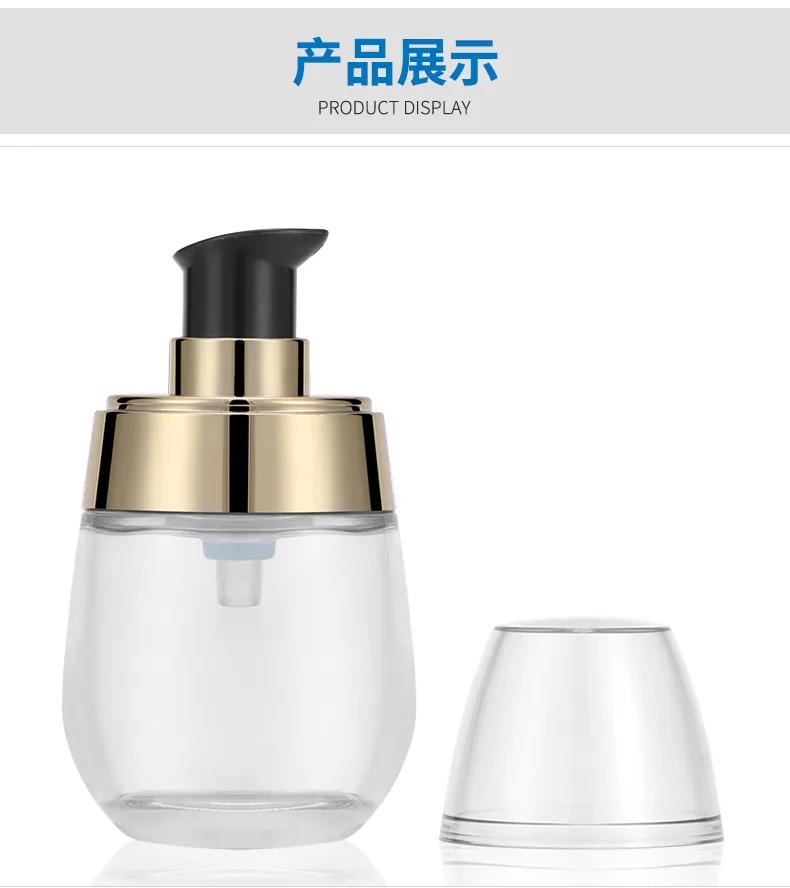 Glass Cosmetic Foundation Bottle Model 204 | Custom Wholesale | OEM Manufacturer China
