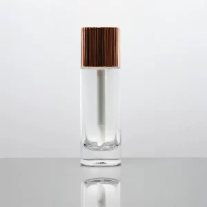 Glass Foundation Bottle Cylindrical with Applicator Stick for Serum | Custom Wholesale | OEM Manufacturer China - Image 1
