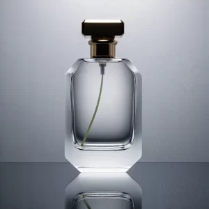 Glass Perfume Bottle 50ml Flat Shape | Custom Wholesale | OEM Manufacturer China - Image 1