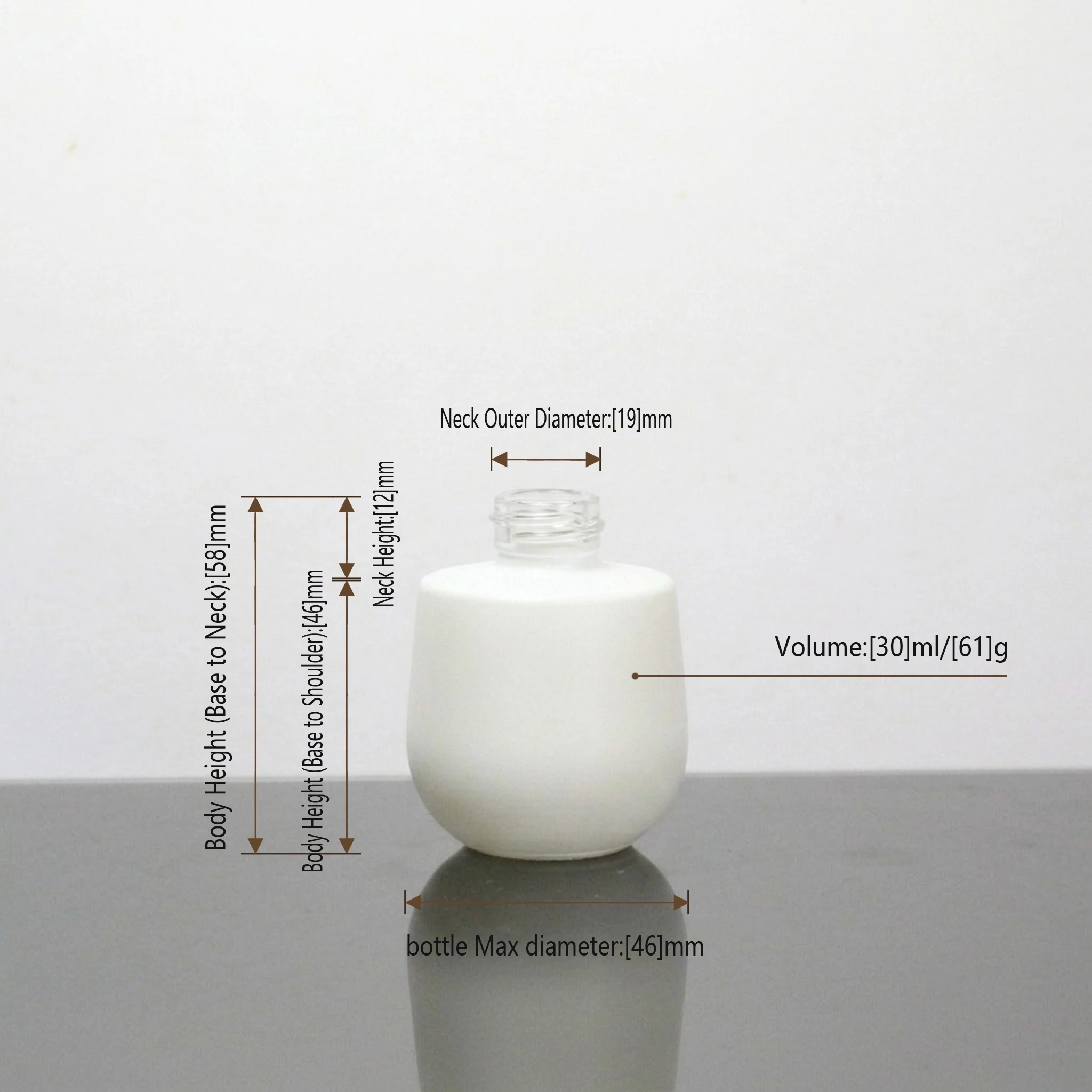 Egg-Shaped Glass Foundation Bottle detail 005